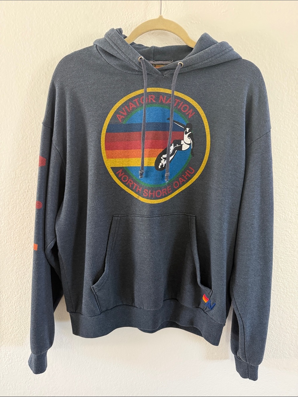 Aviator Nation Hoodie North Shore Oahu Logo